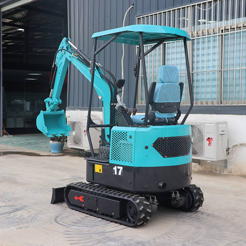 Mini digger with lawn mower soil digger machine 0.8 ton  mini digger rubber mini excavator