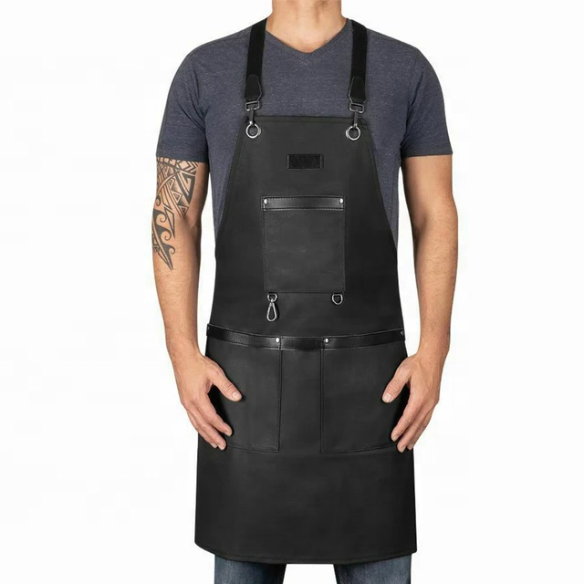 Whole Sale High Quality Apron And Beauty Salon Hairdresser Denim Fabric Barber Apron Hairdressing Salon Apron