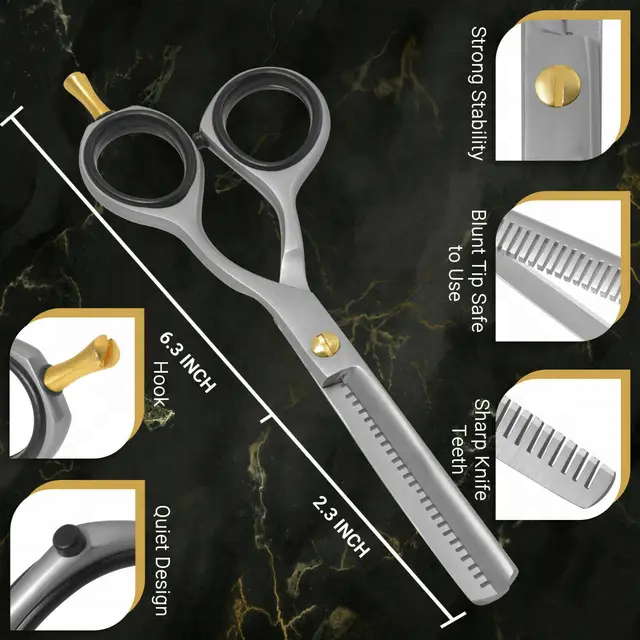 Wholesale  Hair Cutting Scissors Set Hair & Thinning Shears Razor Sharp Blade for Hairdressing and Barber Scissor