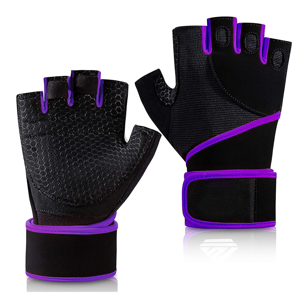 Weight Lifting Gym Half Figure Gloves Full Palm Protection Professional Power lifting Gloves For Unisex