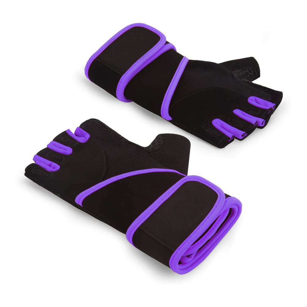 Weight Lifting Gym Half Figure Gloves Full Palm Protection Professional Power lifting Gloves For Unisex