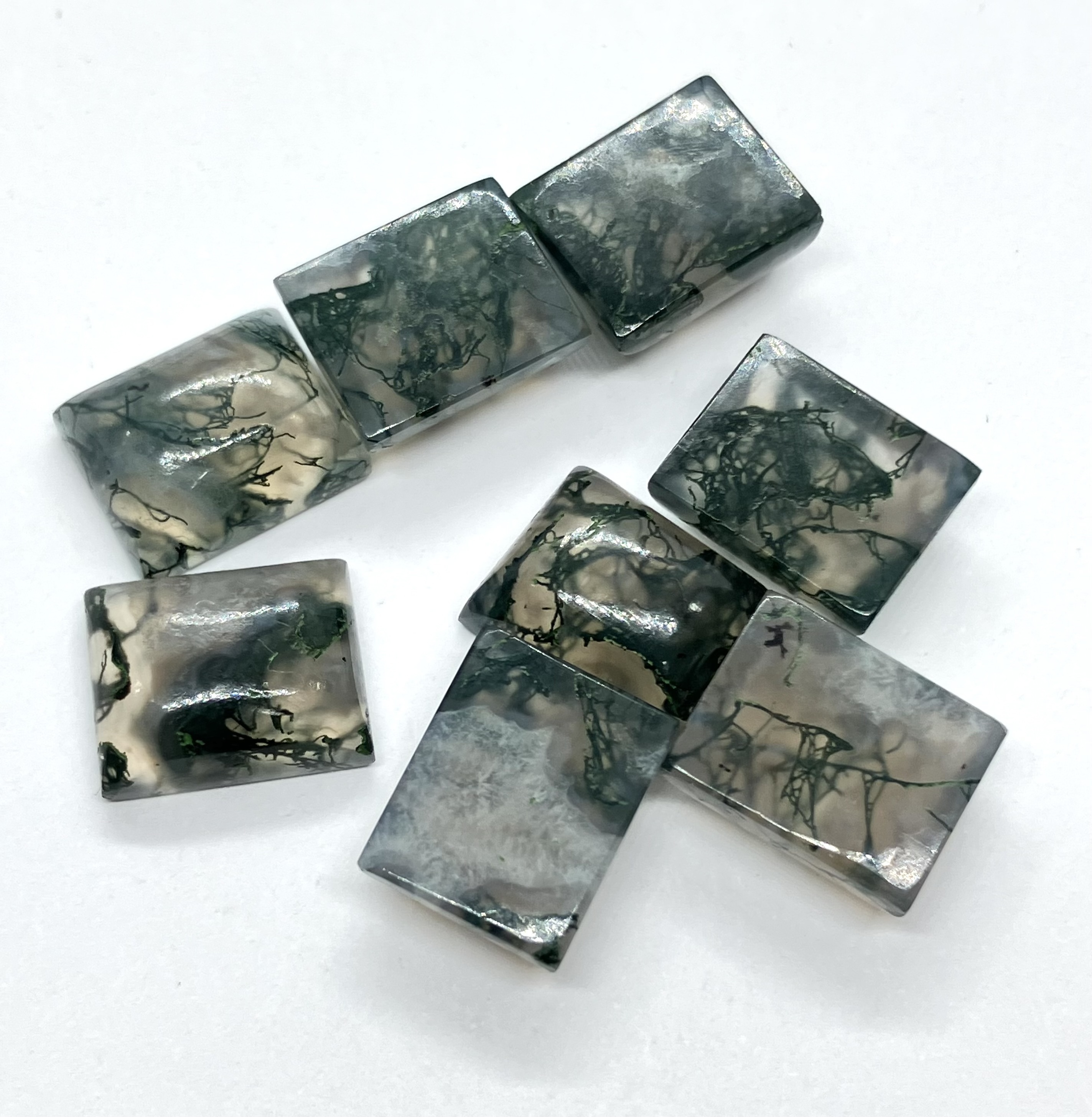 Natural  Moss Agate for Jewelry Making Beads Round Moss Agate Gemstone Beads  in 6mm 8mm 10mm