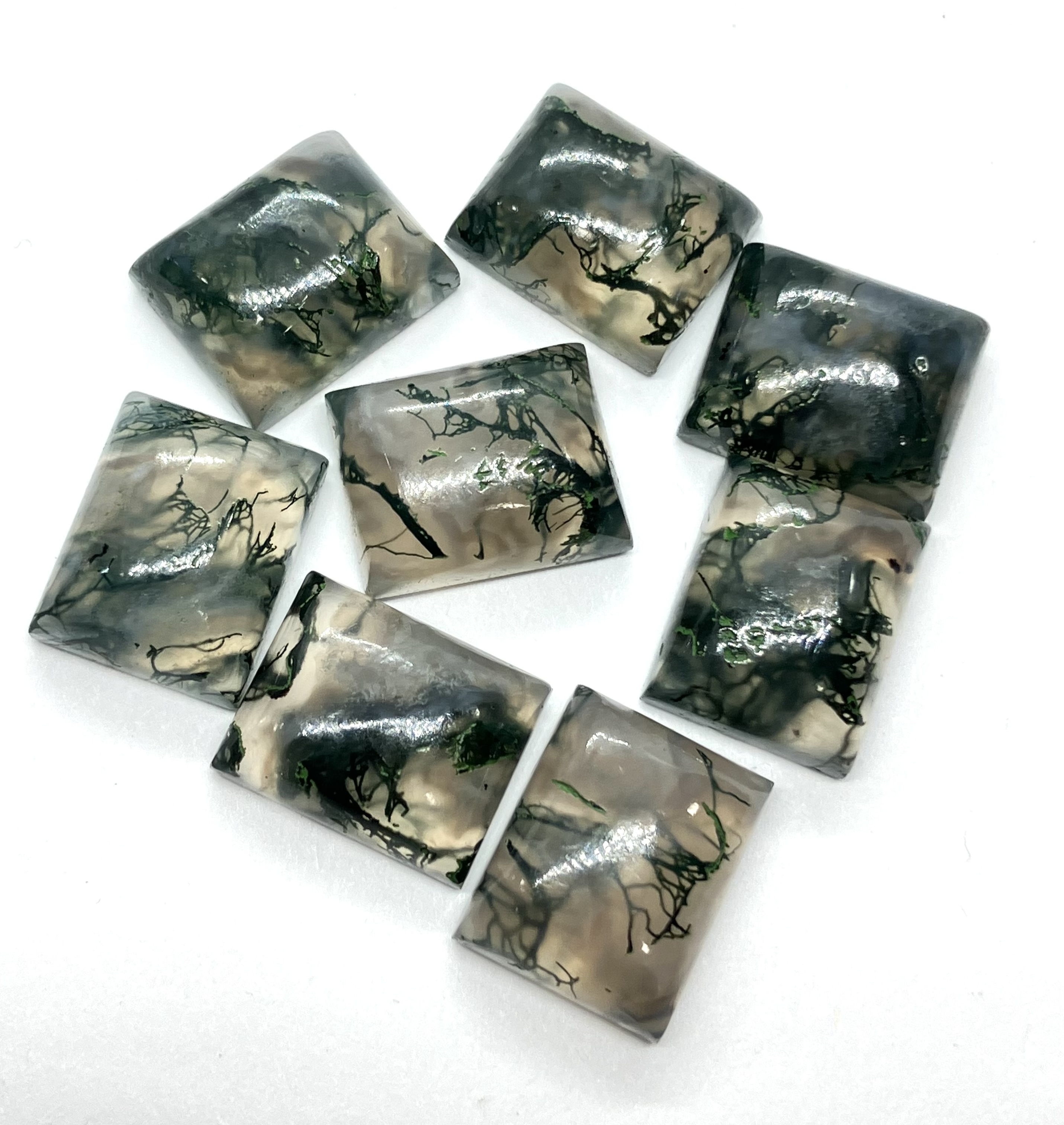 Natural  Moss Agate for Jewelry Making Beads Round Moss Agate Gemstone Beads  in 6mm 8mm 10mm