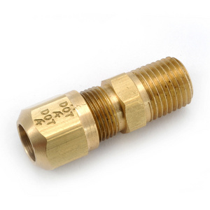 SAE 100102 BA DOT Air Brake Adapter Connector End port For Nylon Tubing 1468 Male Pipe Adapter Brass Fittings