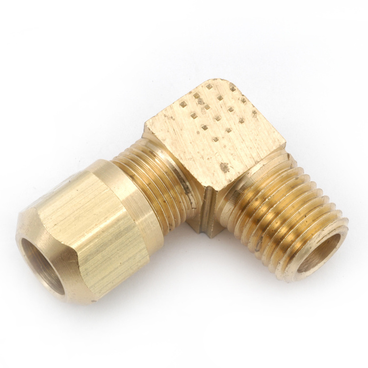 SAE 100102 BA DOT Air Brake Adapter Connector End port For Nylon Tubing 1468 Male Pipe Adapter Brass Fittings