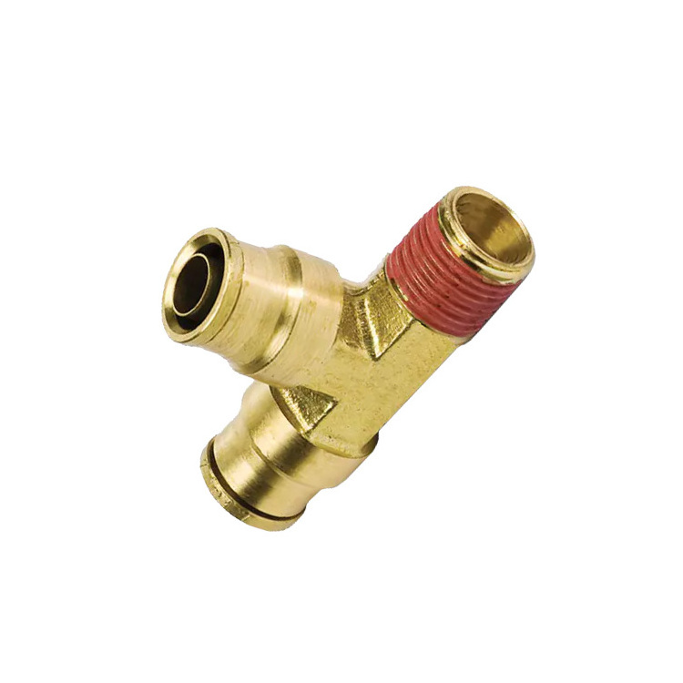 China Supplier brass  brake hose DOT Air Brake Push in  DOT brass compression fitting dot air fittings