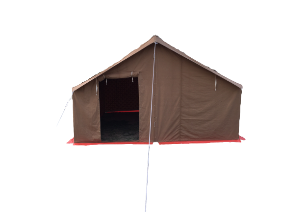 Canvas Tent Canvas Outdoor Camping Tent Luxury Waterproof Glamping Cotton Canvas Wall Desert Tent 12' X 14' For Outdoor Camping