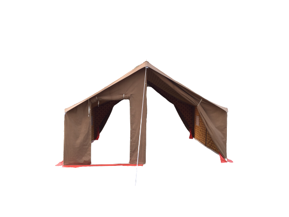 Canvas Tent Canvas Outdoor Camping Tent Luxury Waterproof Glamping Cotton Canvas Wall Desert Tent 12' X 14' For Outdoor Camping