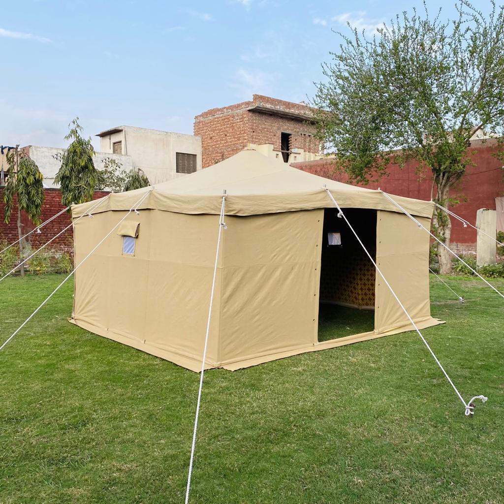 Top Quality Wholesale Custom Made Best Tents For outdoor Camping Made by Pakistani Manufacturer Single Pole Field Camp Tent