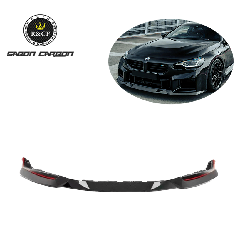 2023 G87 M2 Front Lip Splitter M Style Carbon Fiber Front Bumper Lip Spoiler For BMW G87 M2 S58