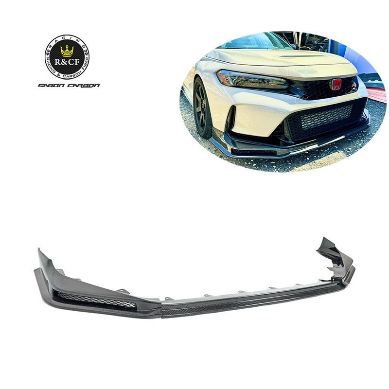 2023+ FL5 Type R Civic SPN style Carbon Fiber Front Lip (3-PC type) For Honda Civic Type R