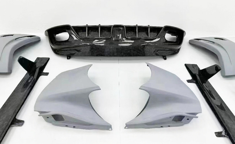 DB11 Body Kit M style Half Carbon Fiber Bumper kit For Aston Martin DB11