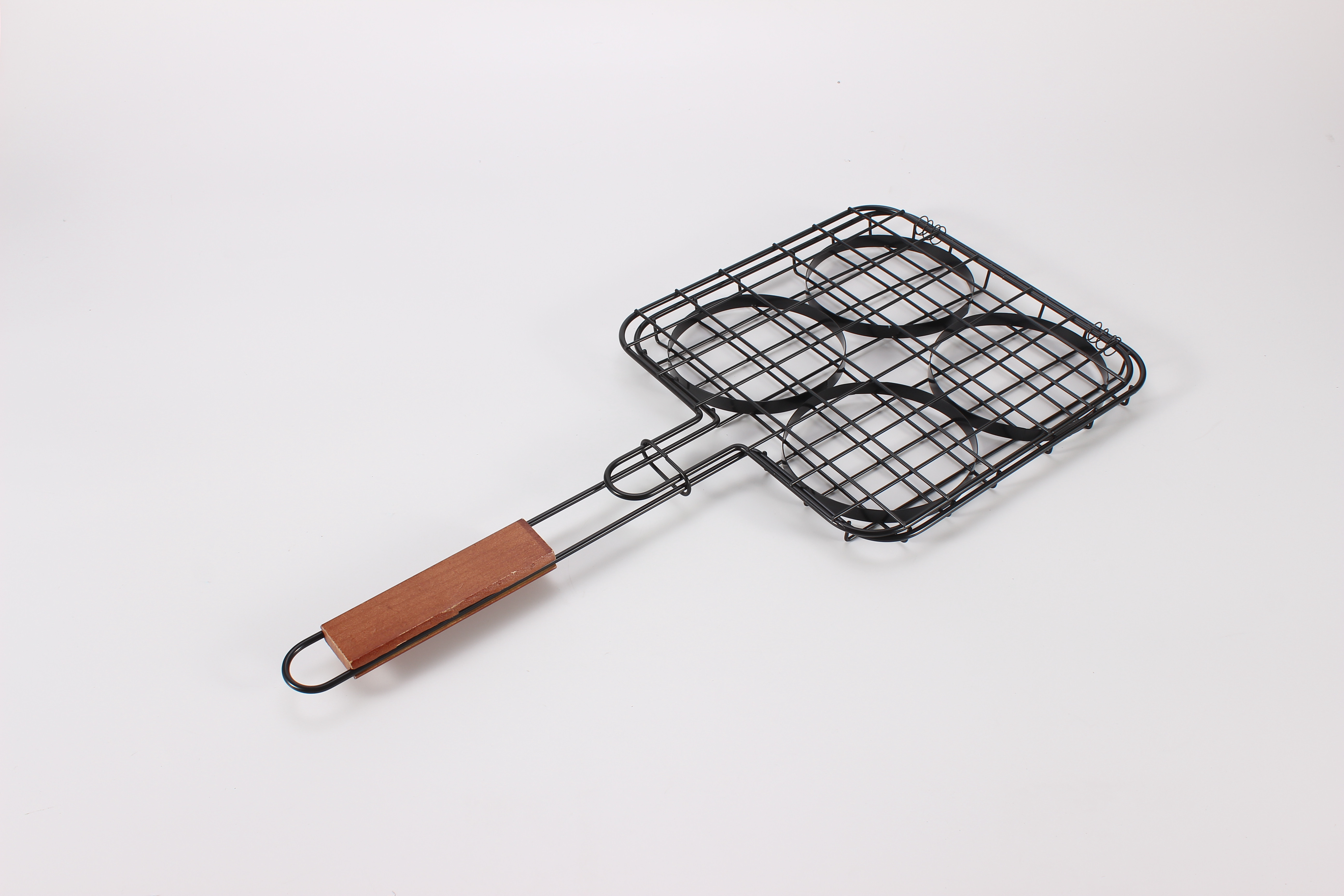 Hot Non-Stick Small BBQ Grill Net Mini Burger grill basket set bbq Accessories barbecue mesh meat hamburger grill basket