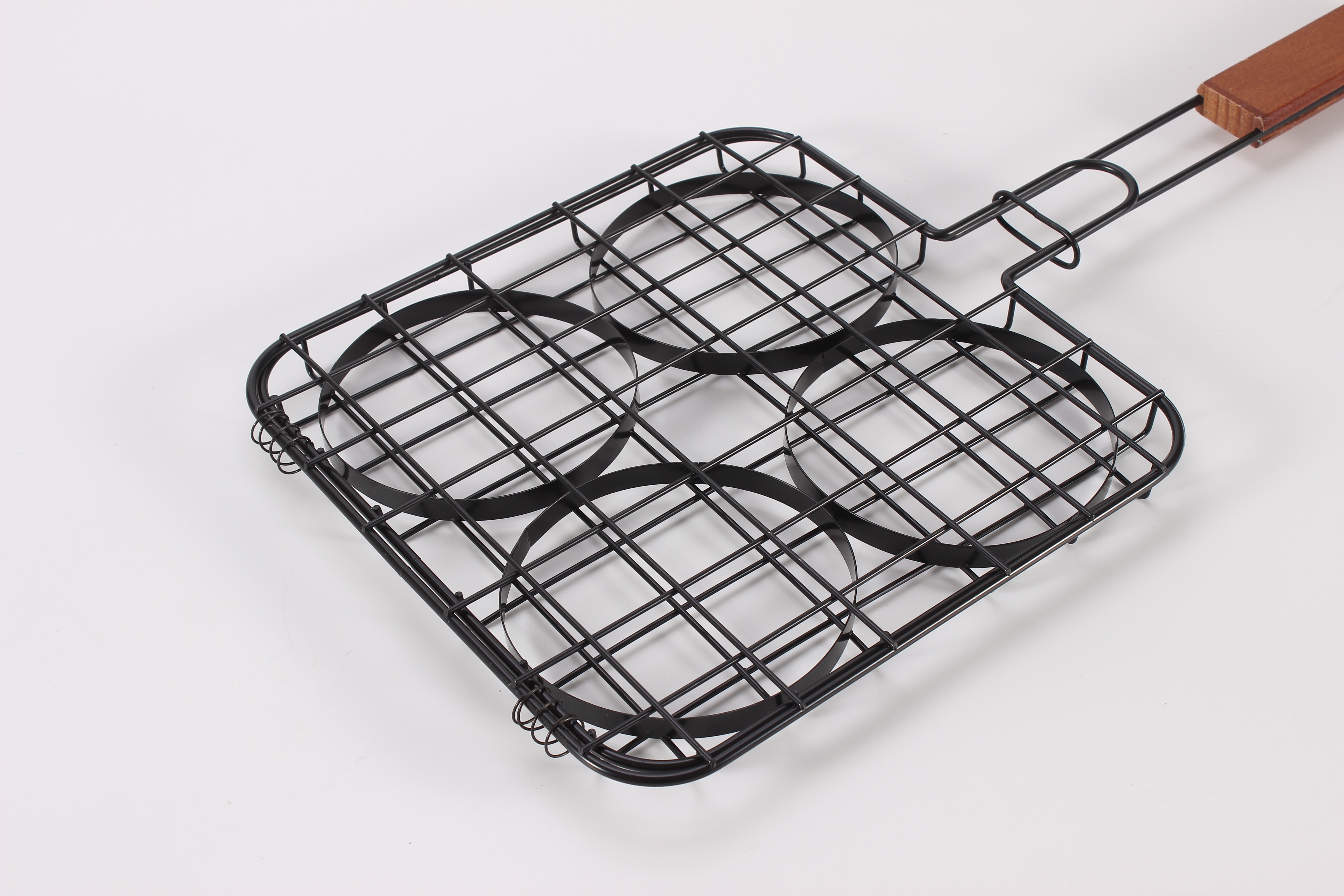 Hot Non-Stick Small BBQ Grill Net Mini Burger grill basket set bbq Accessories barbecue mesh meat hamburger grill basket