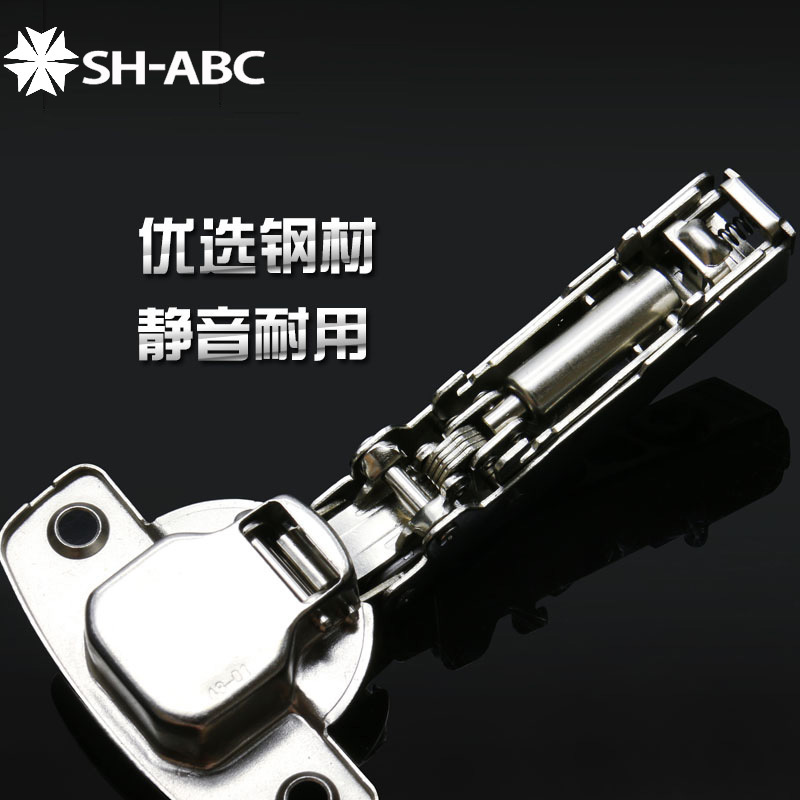 SH-ABC heavy duty 4 four hole hydraulic 3D hinge adjustment furniture hardware clip on soft close closing cabinet hinges