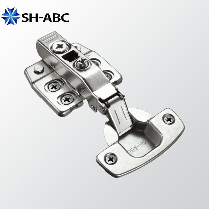 SH-ABC heavy duty 4 four hole hydraulic 3D hinge adjustment furniture hardware clip on soft close closing cabinet hinges