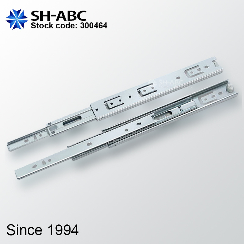 SH-ABC full extension side mount sidemount 3 fold 3-fold ball bearing king slide drawer slides SH35222