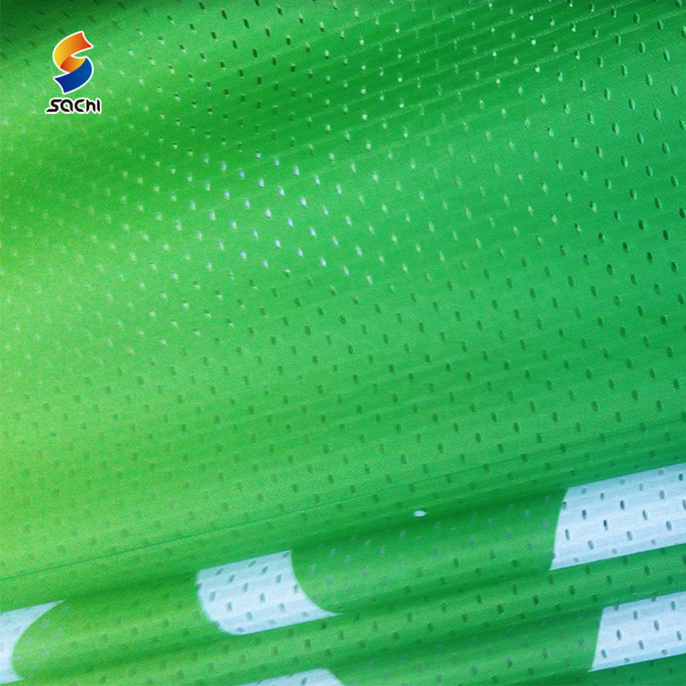 Custom fabric mesh banner printing large format perforated banner advertising outdoor digital printing mesh fence banner