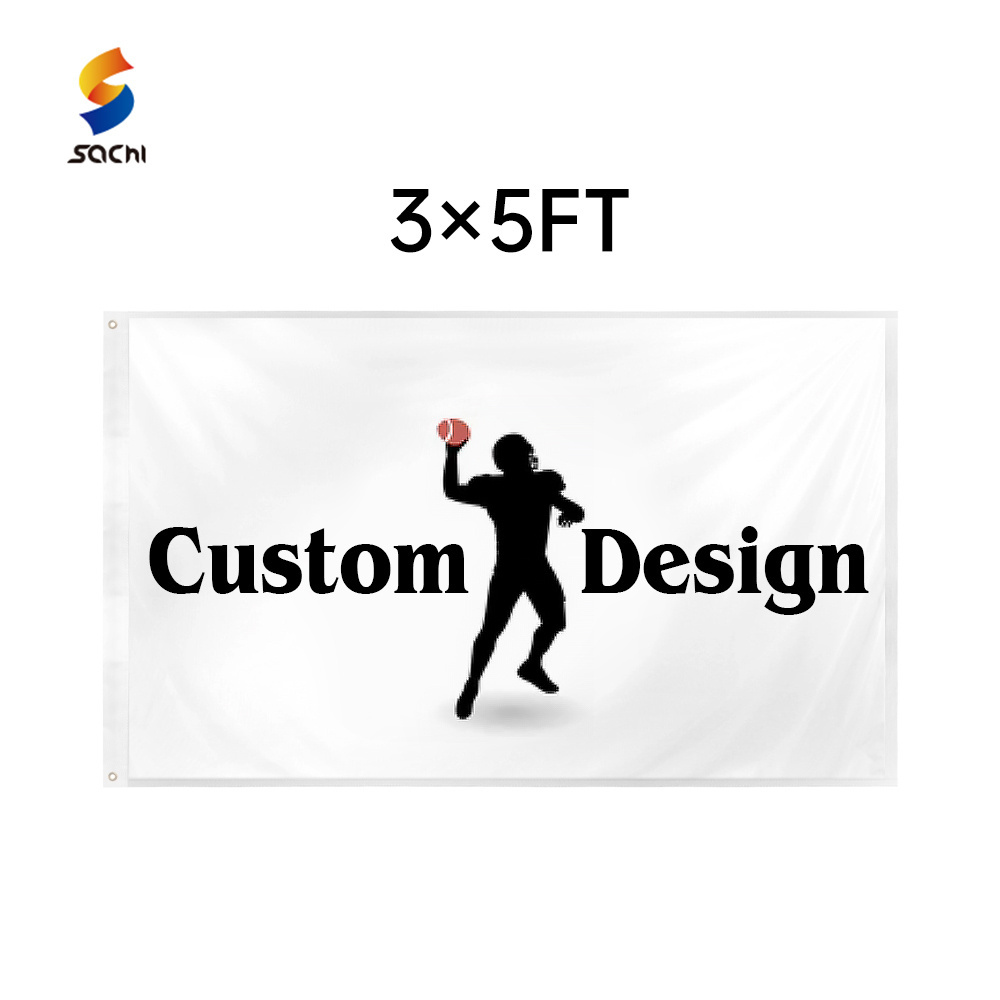 Customized Screen Printed Flags Outdoor Worship Sports Fan Advertising team sport sublimation flag