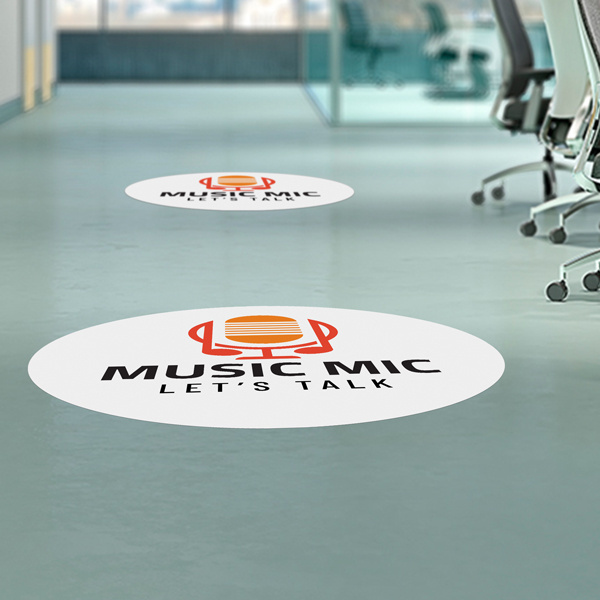 Custom Anti Slip floor sticker vinyl adhesive floor decal waterproof removable sticker floor graphic decal