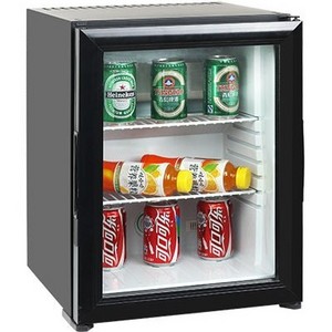 Cost-effective hotel foaming and glass minibar fridge with multiple type of plugs