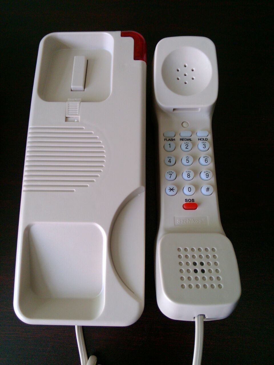 Small Basic Bathroom Telephone Wall Mounted Phone with SOS Emergency Button for Hotel Elevator