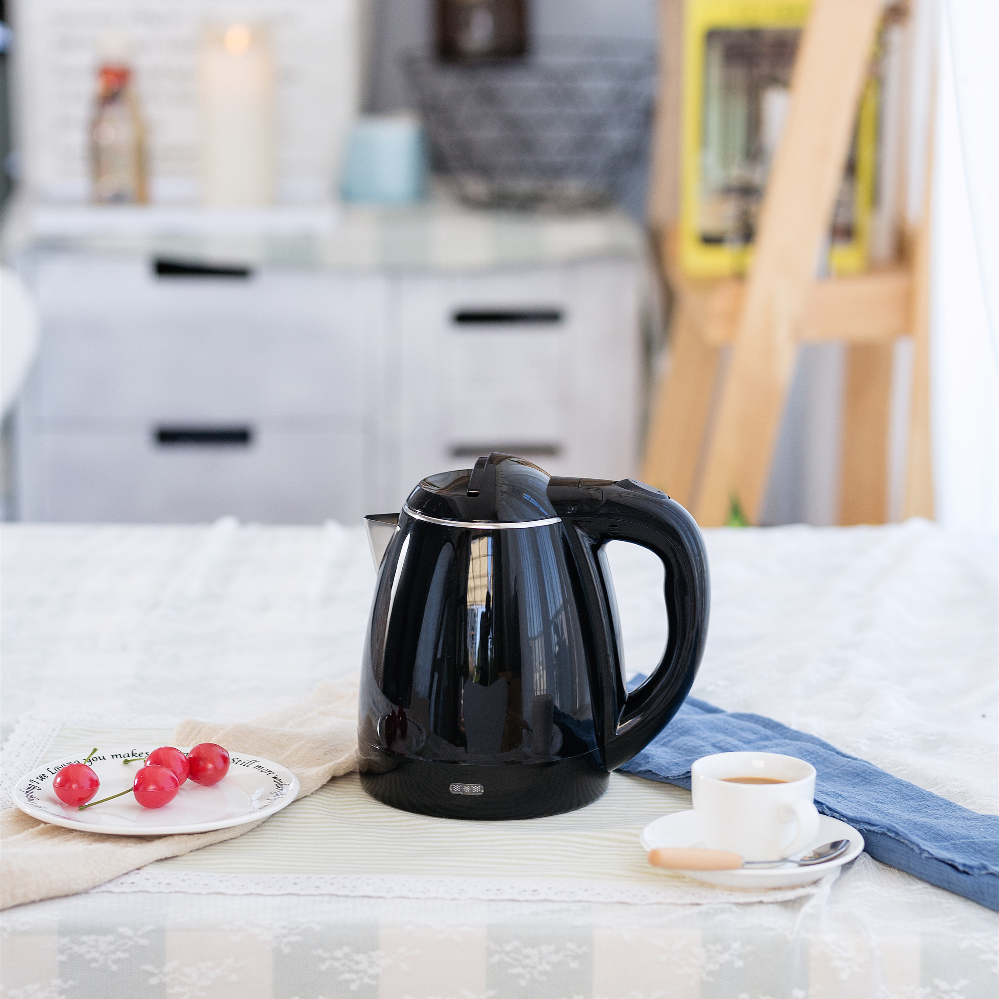 Sachikoo Hotel room electric water boiler kettle with teapot set and cups