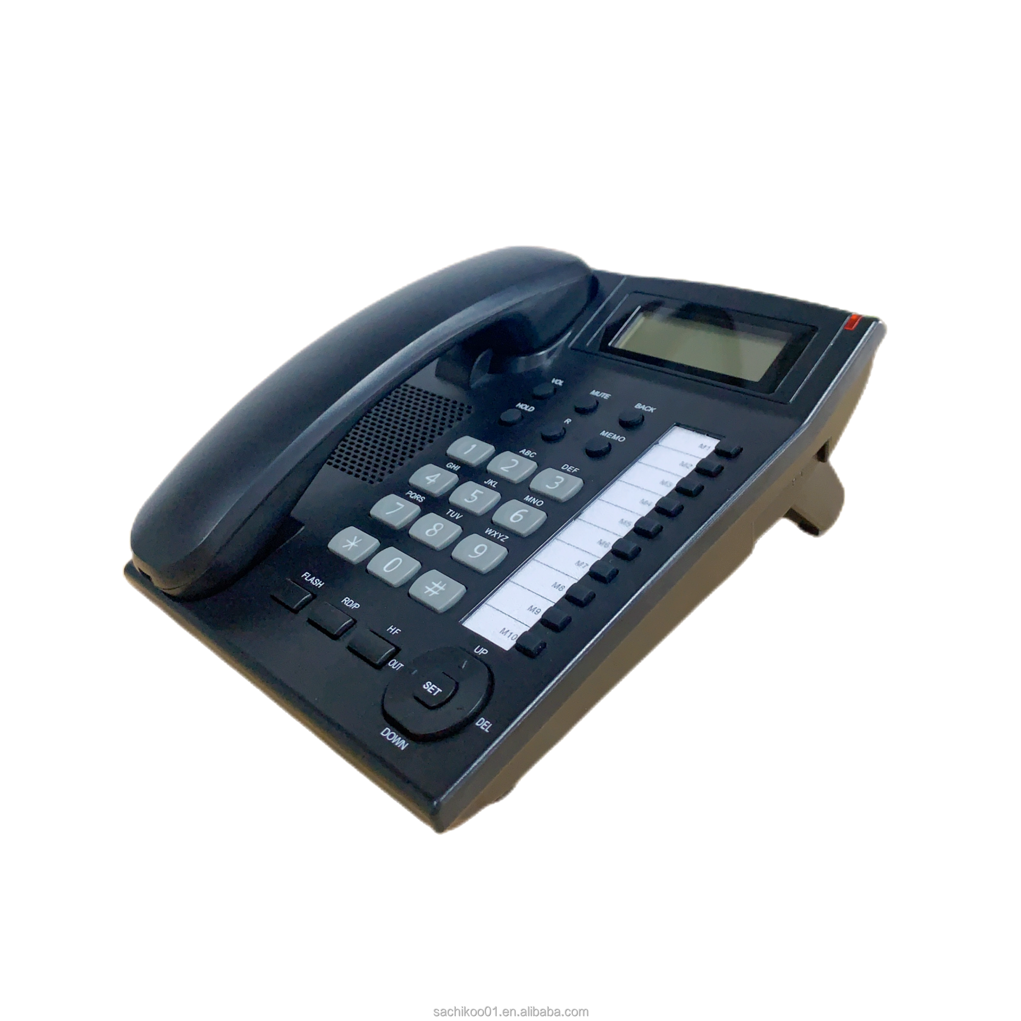 Home Hotel Smart Desk Phone Fixed Desktop Corded Landline Telephone Hot Sales Office Black Telefonos Telephone Techno 3 Years