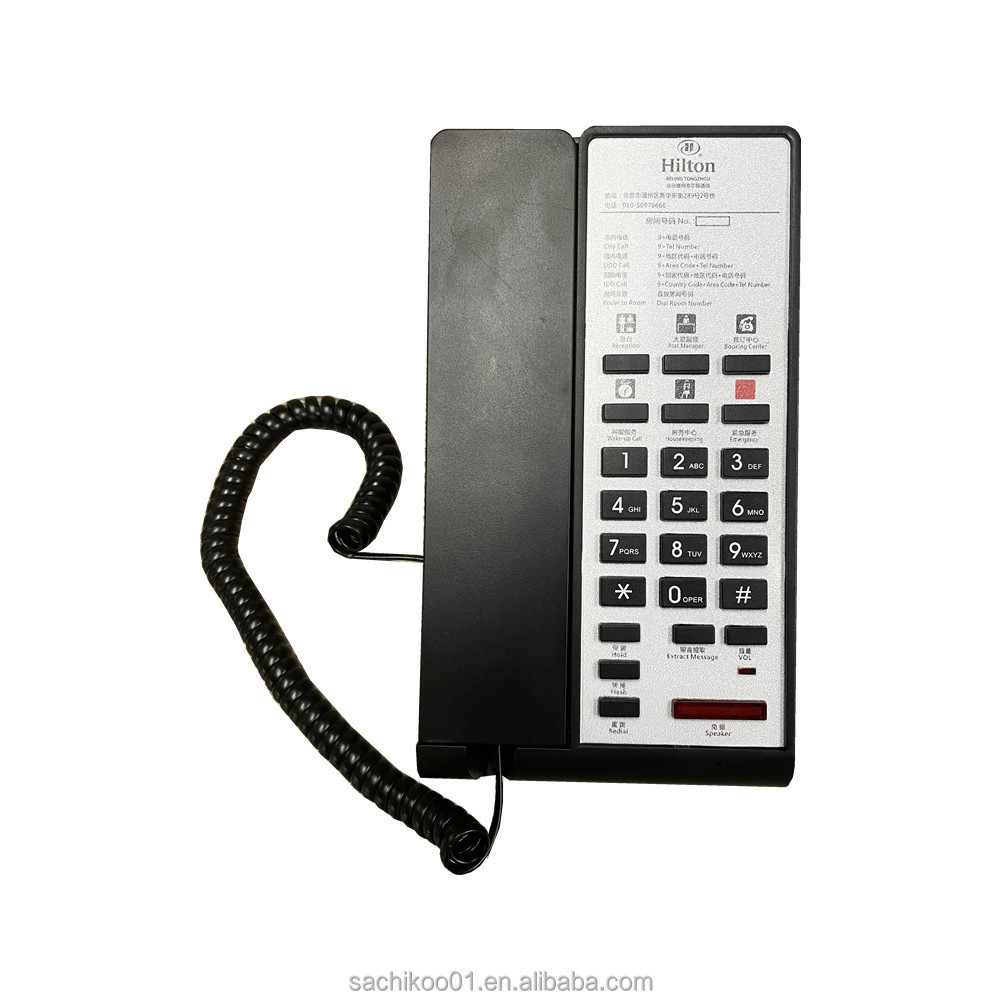 New Design Hotel Room Phone High Quality with Free Customized Face plate Design and Printing