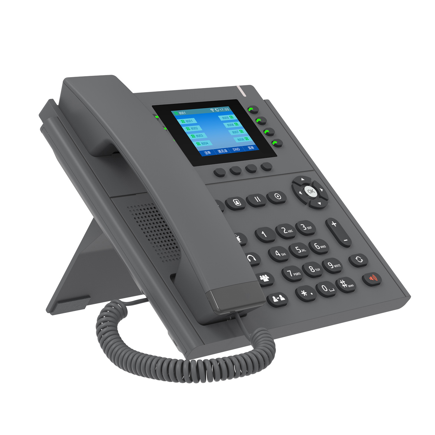 Shenzhen Telephone Manufacturer VoIP Phones system 2.8 Inch Backlit Color Screen Wifi Phone with POE power