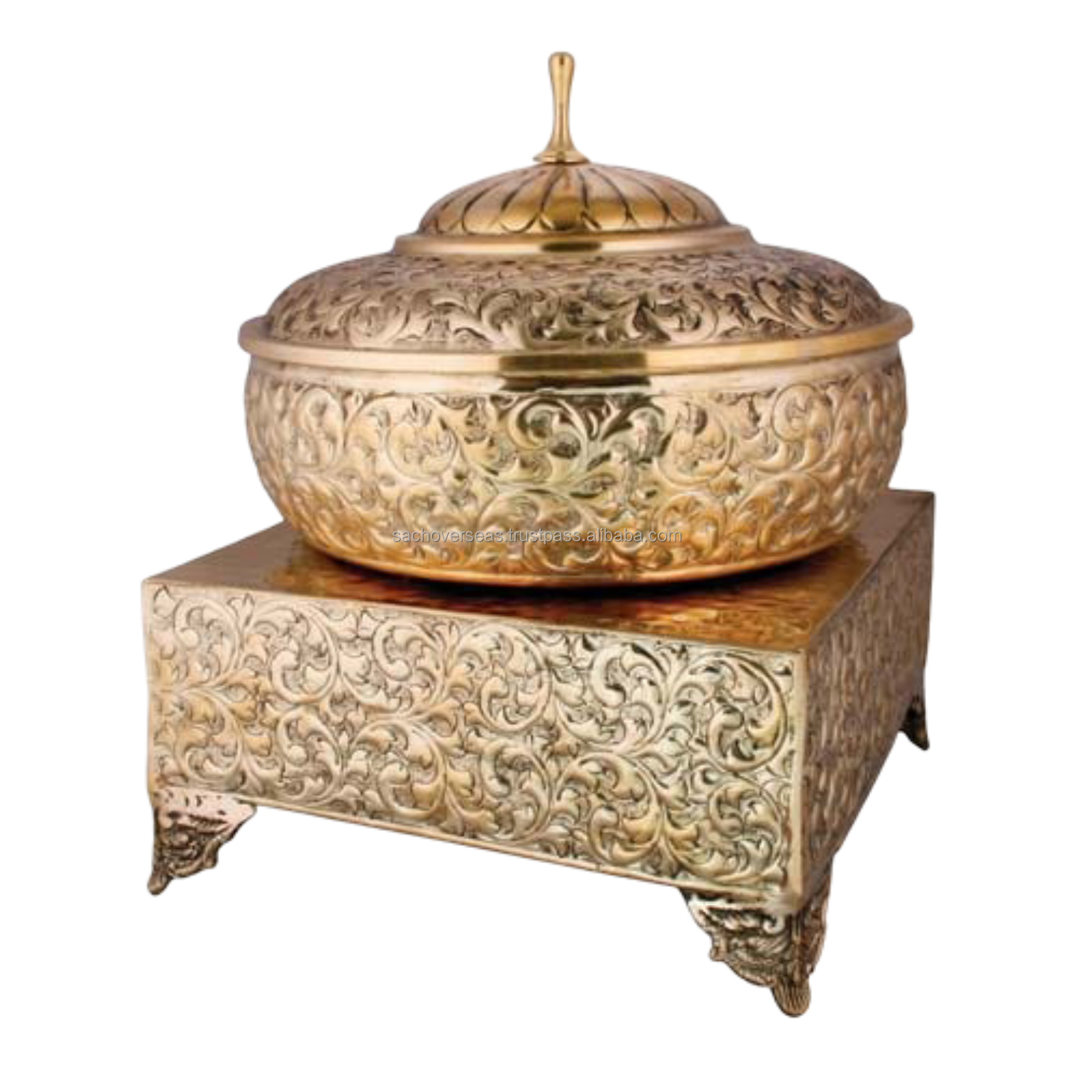 Modern Exclusive Design Rose Gold Shade Metal Chafing Dish at Wholesale Price, 8L