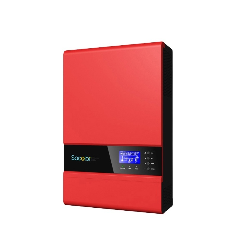 Solar Hybrid Inverter PCU UPS 5kVA Solar home backup device for blackout and solar feed in battery