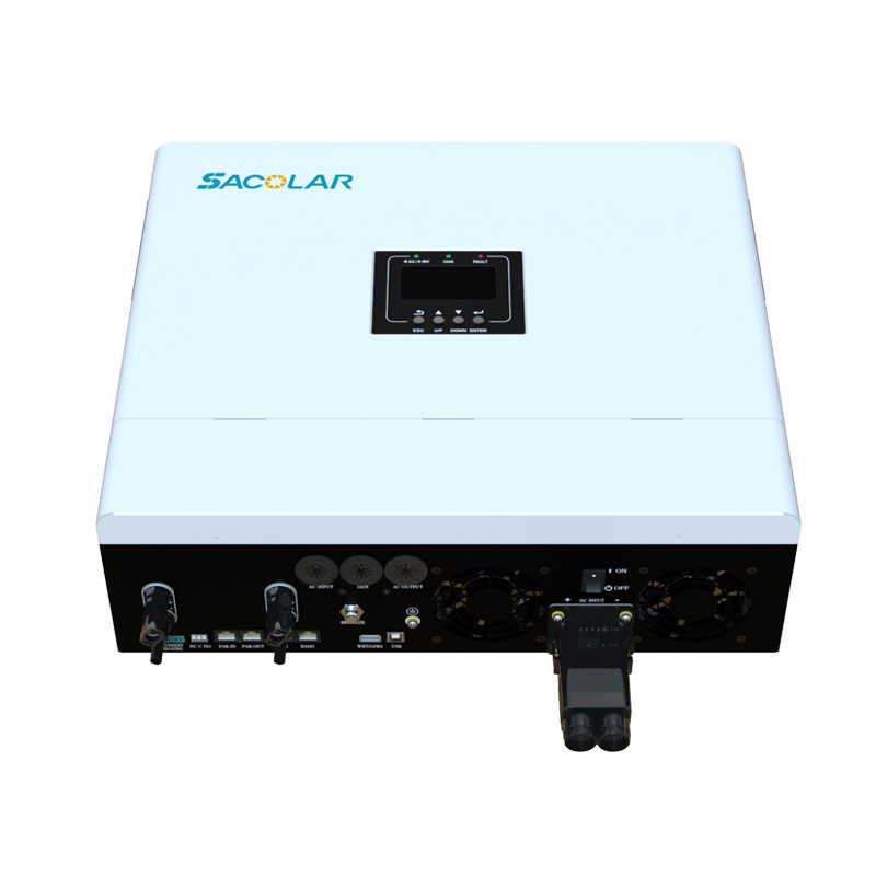 Sacolar 6000 Watt Pure Sine Wave Inverter 48V 6000W Home Use Support 1 Phase 3 Phase