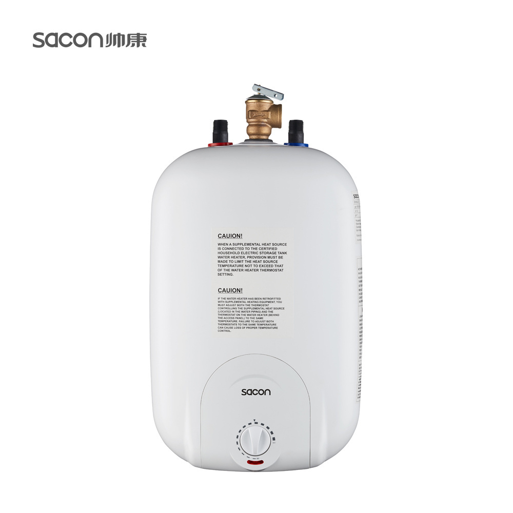 Sacon Electric Storage Mini-Tank Water Heater 10L/2.5 Gallon - ETL Passed - Shelf, Wall or Floor Mounted