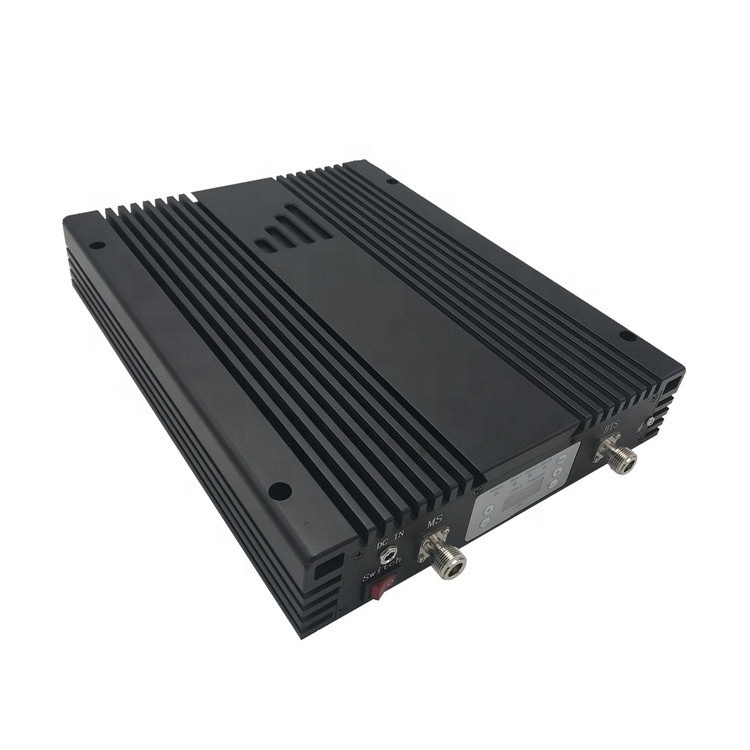 Factory 33dBm 900 1800 GSM DCS Repeater 80dB High Gain LED Display Black 2G 3G 4G RF Mobile Phone Signal Booster