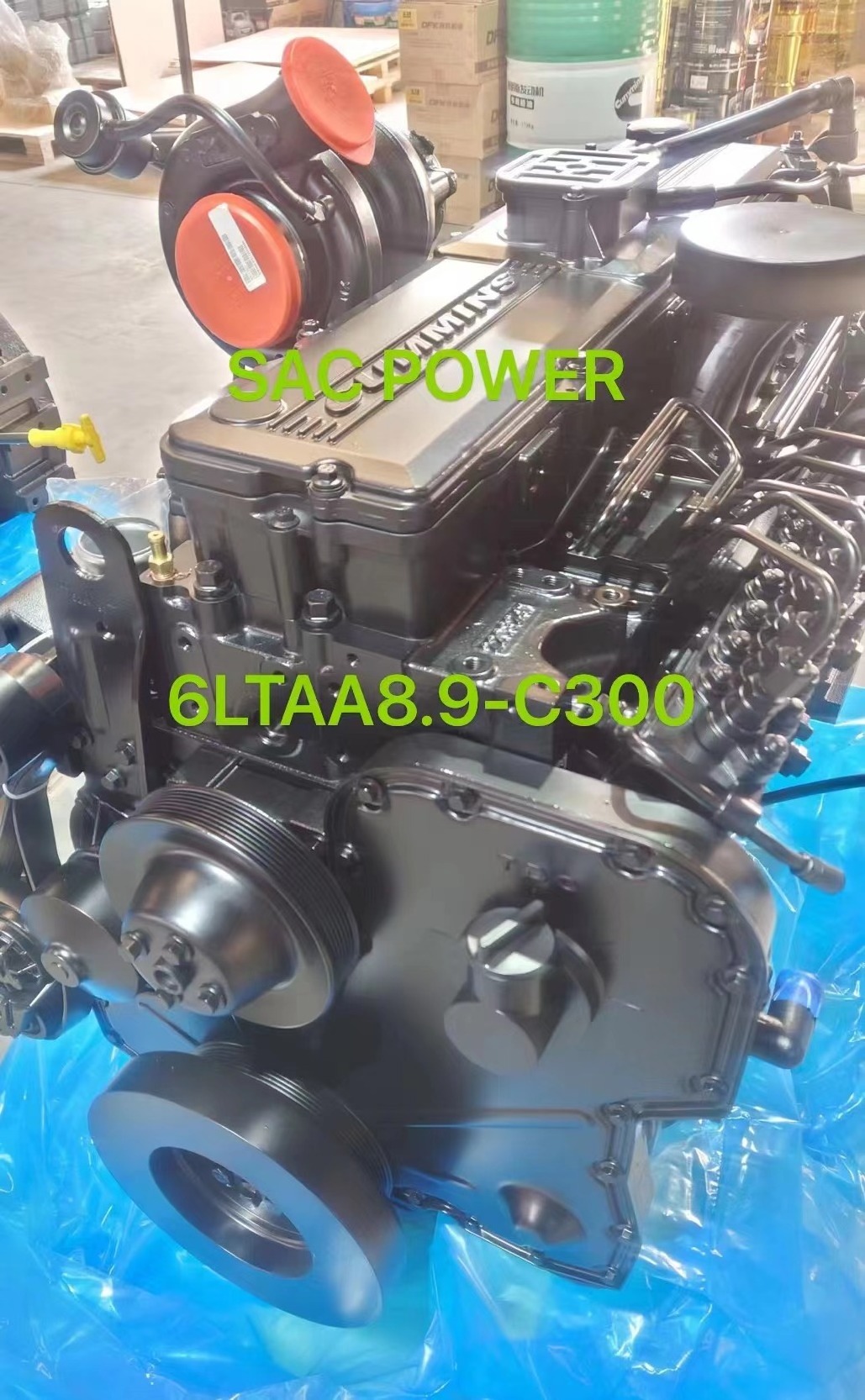 Water Cooled Machinery Diesel Engine 6LTAA8.9-C300 Cummins 8.9L 300HP 4 Stroke 6 Cylinders 6LTAA8.9-C300