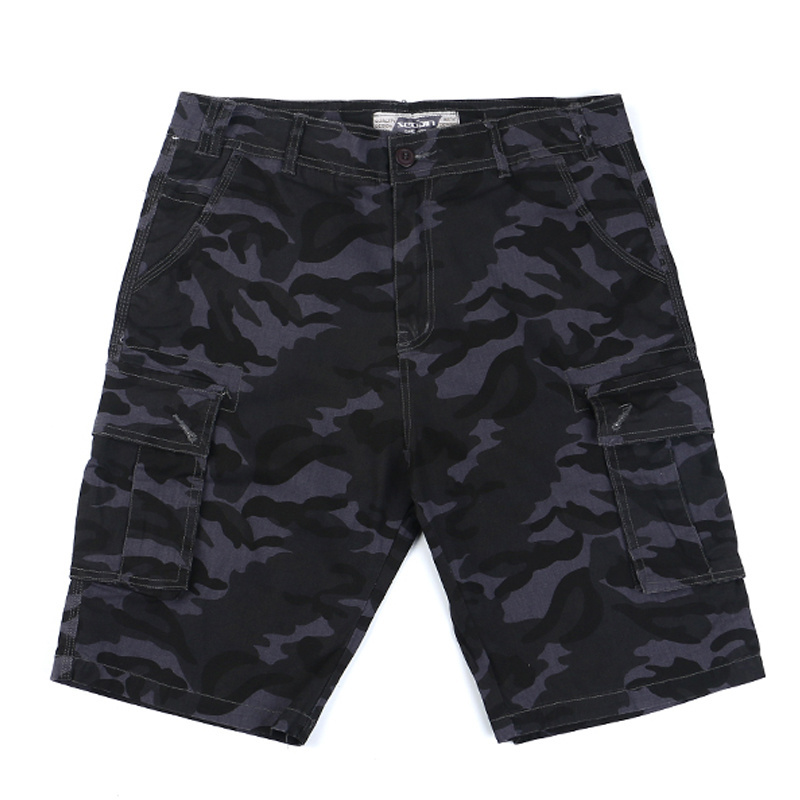 Good Quality Cargo Shorts Men with Camouflaged Printing Cargo Shorts Cotton with 6 Pockets Baggy Short Cargo Pants