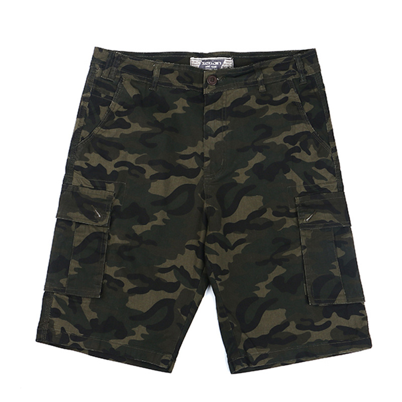 Good Quality Cargo Shorts Men with Camouflaged Printing Cargo Shorts Cotton with 6 Pockets Baggy Short Cargo Pants