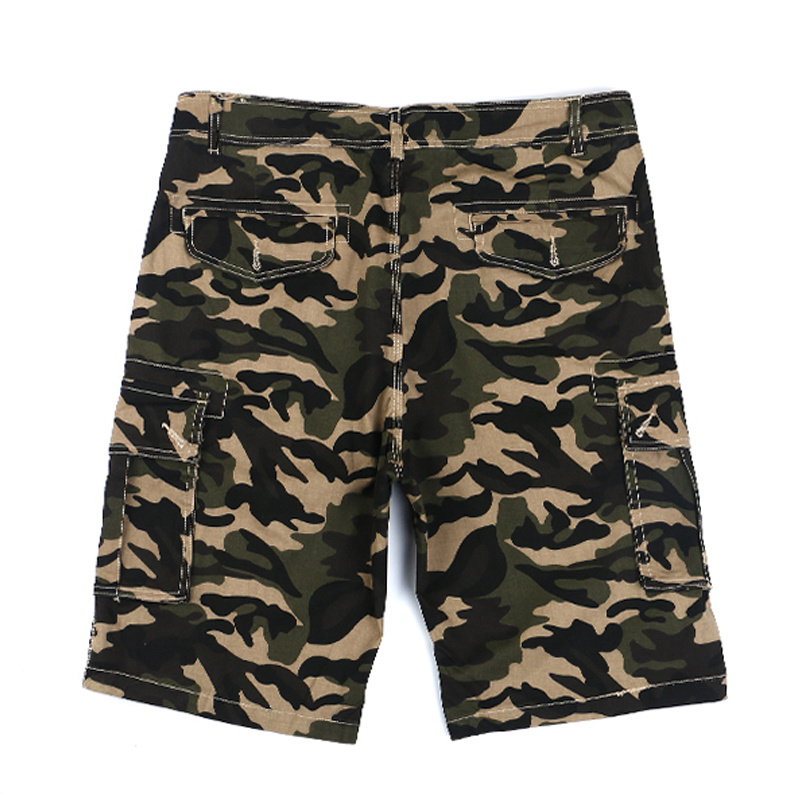 Good Quality Cargo Shorts Men with Camouflaged Printing Cargo Shorts Cotton with 6 Pockets Baggy Short Cargo Pants