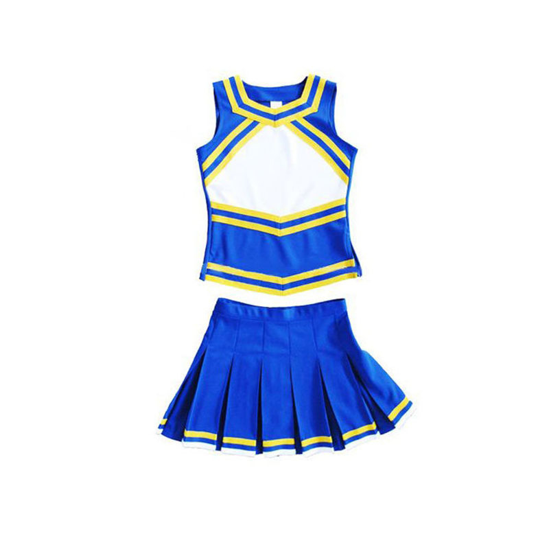 Cheerleading Uniforms Youth Perform Cheer Team Wear / Sports Wear Youth Cheerleading Uniform Set For Girls