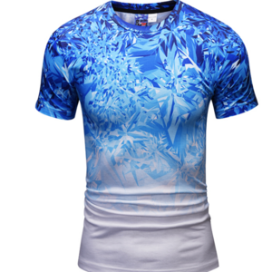 2022 New Promotional Comfortable Sublimation Blank Polyester Bleached T Shirt