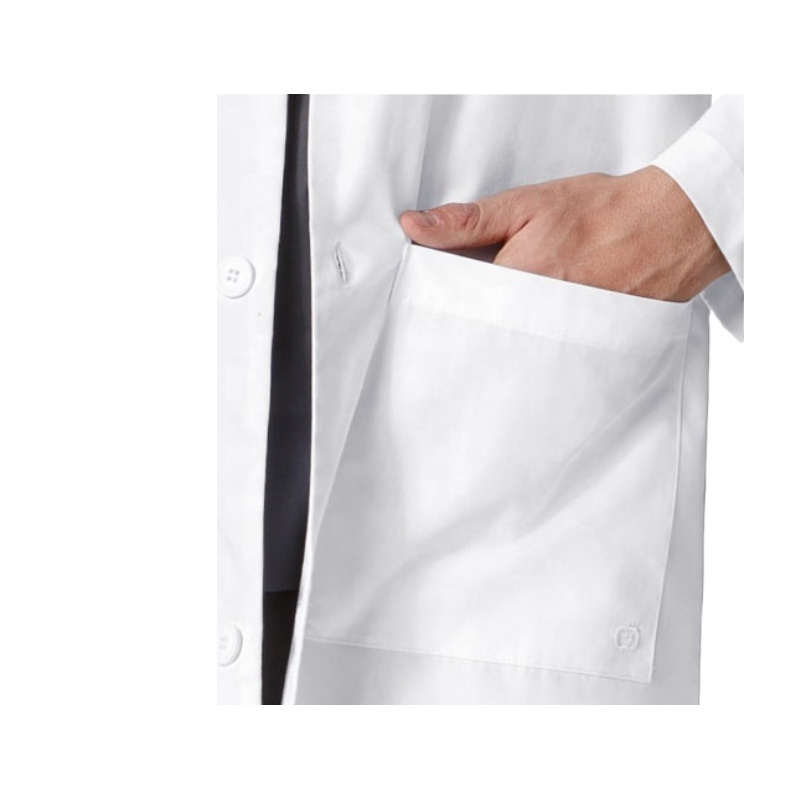 New Arrival Medical Gowns Disposable Men's Long White Doctor Lab Coat