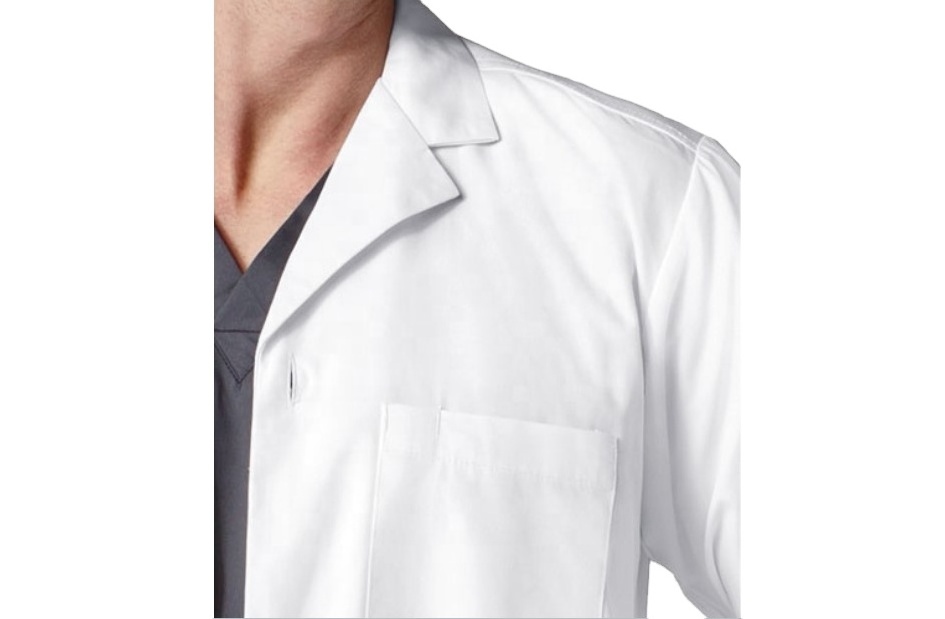 New Arrival Medical Gowns Disposable Men's Long White Doctor Lab Coat