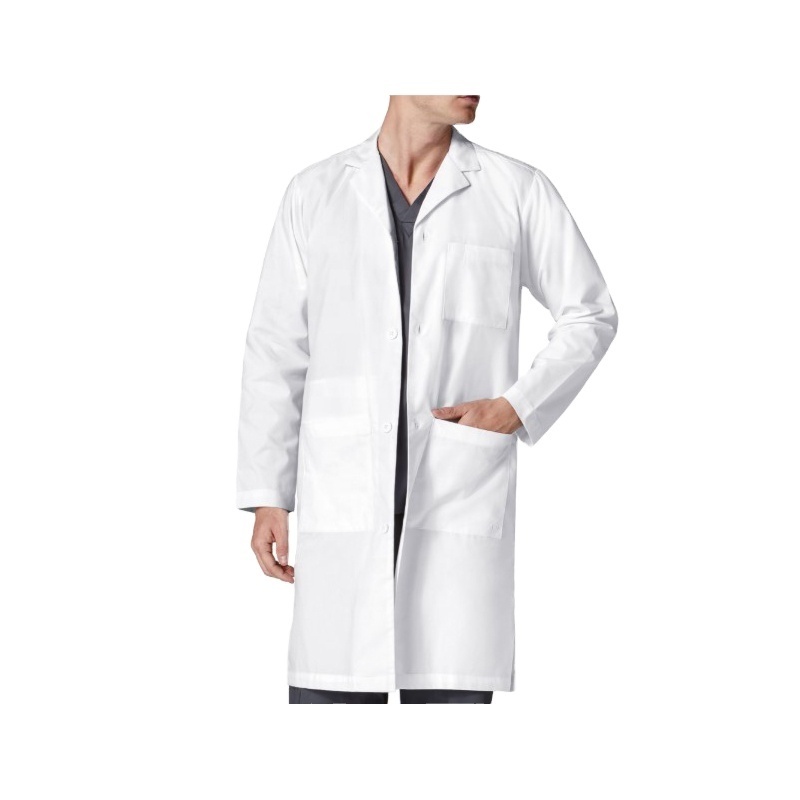 New Arrival Medical Gowns Disposable Men's Long White Doctor Lab Coat