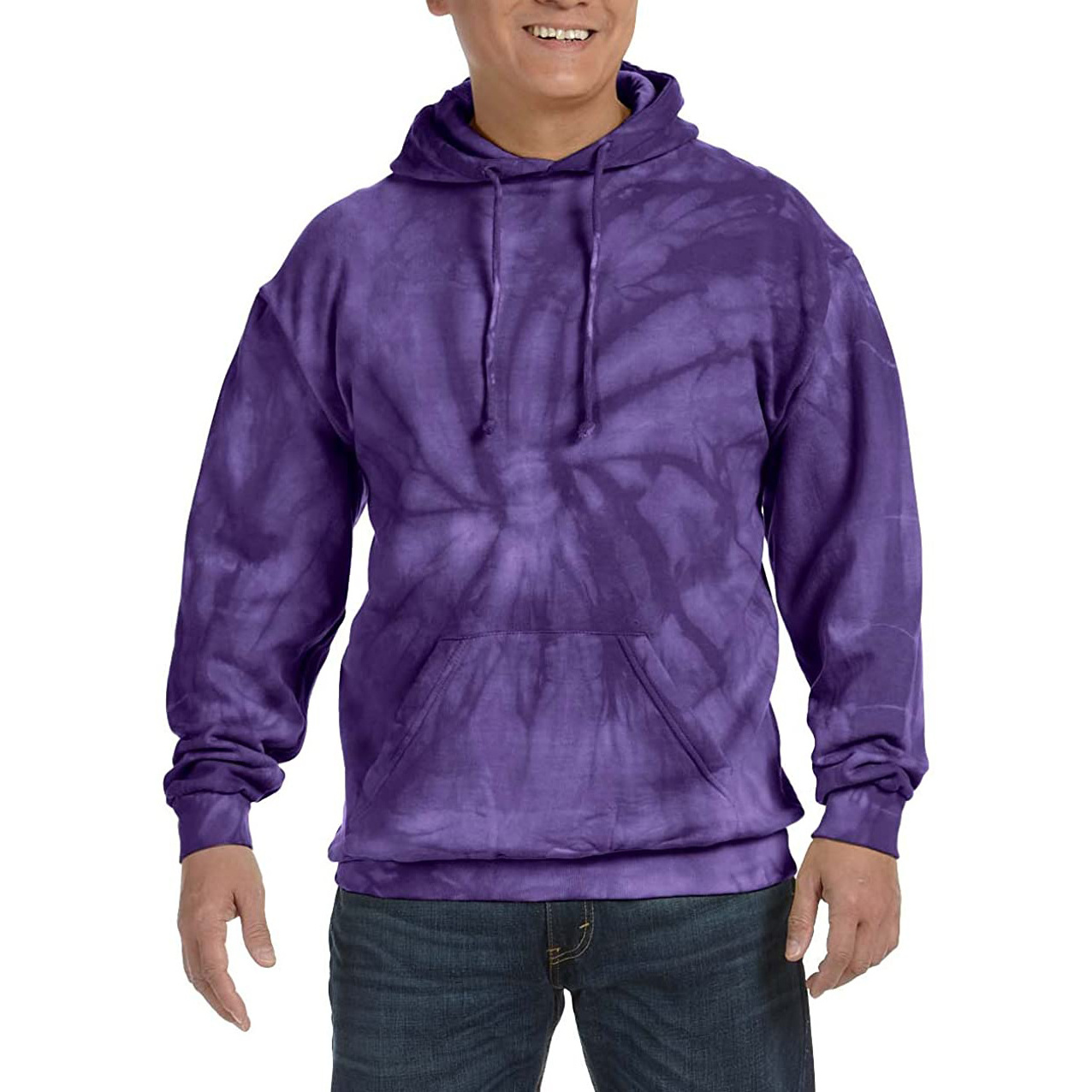 Hot Sale Best Price Men Tie Dye Hoodies Different Color High Quality Pullover Men Tie Dye Hoodies Use For Adults