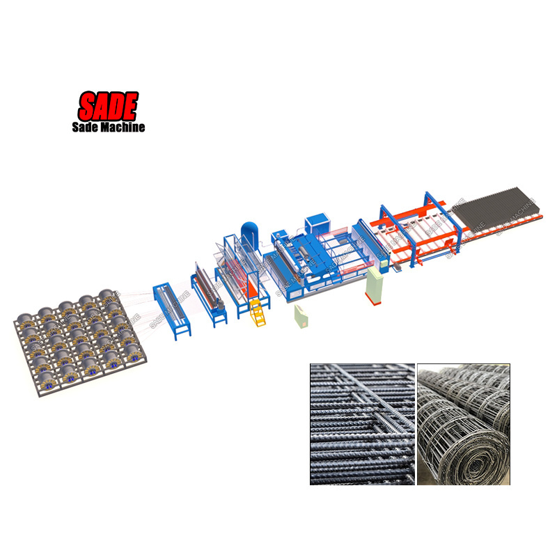 Automatic high speed reinforcing steel ribbed bar wire mesh welding machine hot sale wire mesh making machine