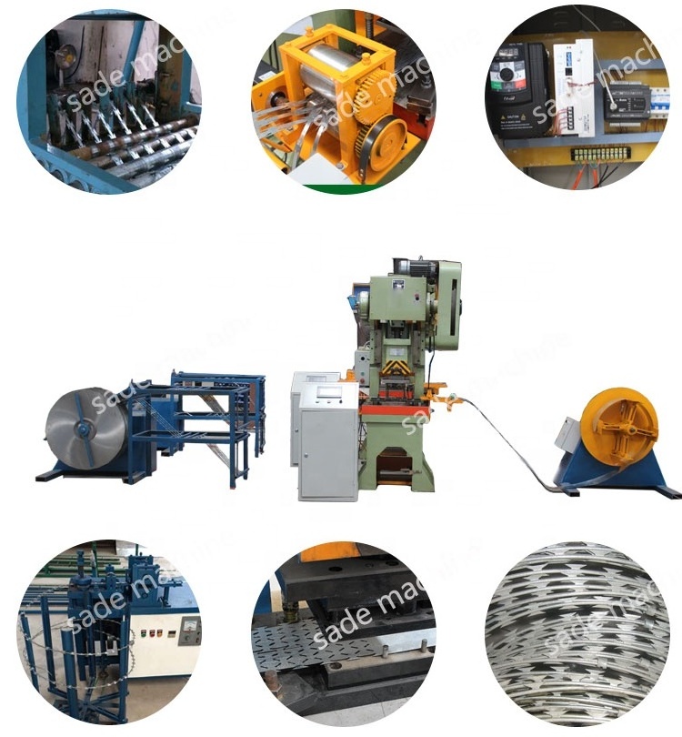 Used and New Concertina Barbed Razor Wire Mesh Making Machine for Sale Retail Industries with Motor and PLC Core Components