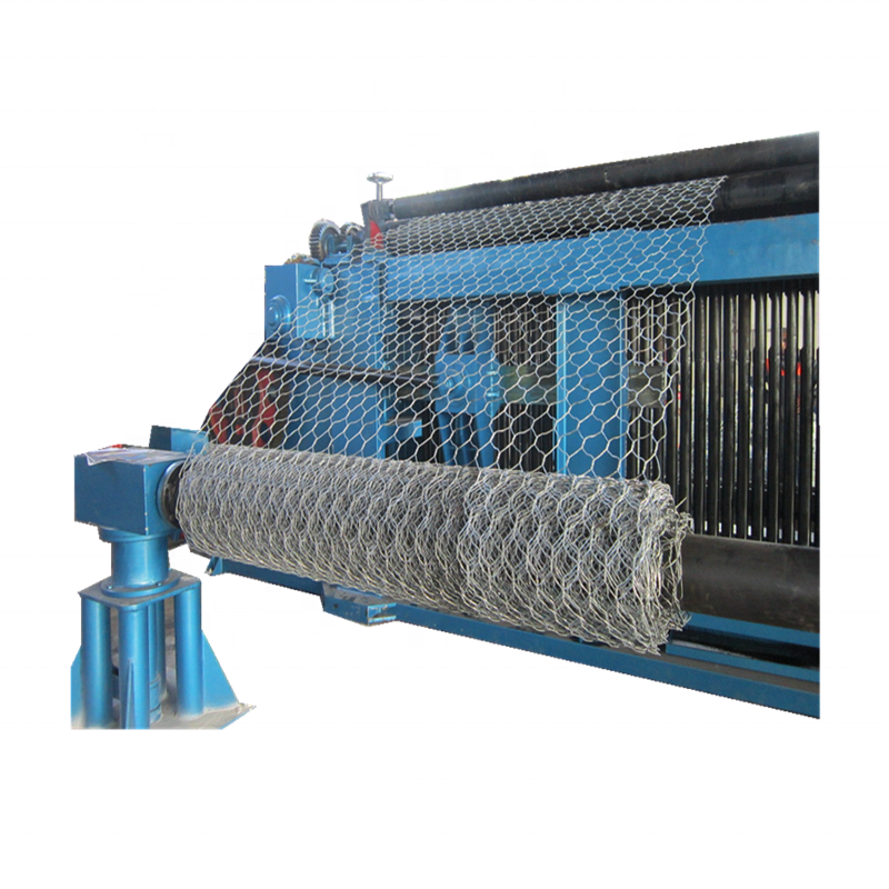 Safety Gabion Boxes Hexagonal Fence Reverse Twist Metal Mesh Making Machines