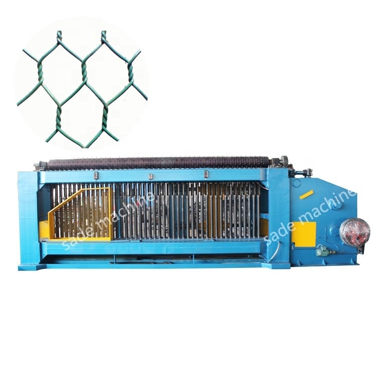 Safety Gabion Boxes Hexagonal Fence Reverse Twist Metal Mesh Making Machines