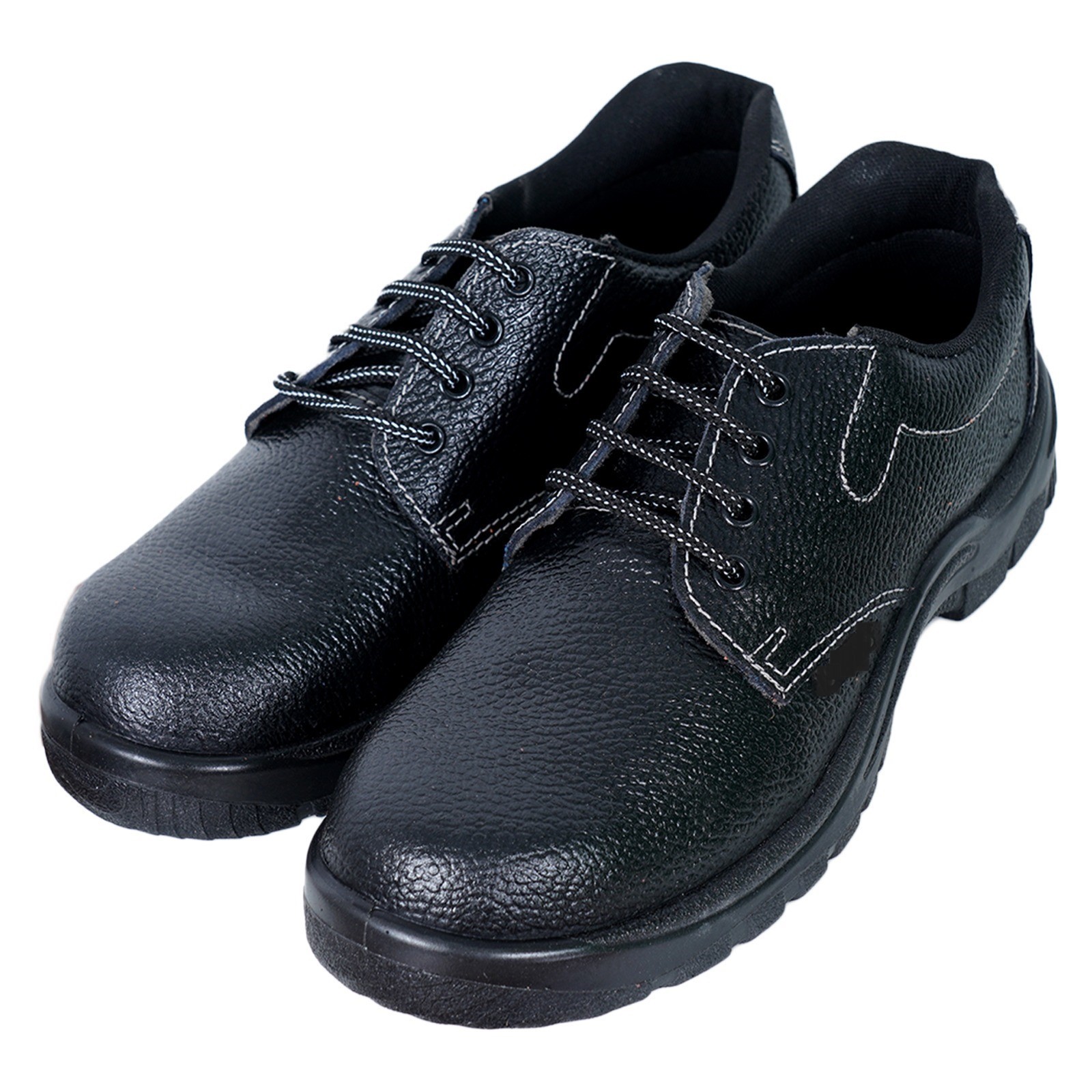 Slip Resistant Work Boots Lightweight Breathable Composite Toe Waterproof Indian safety shoe black color for heavy industries